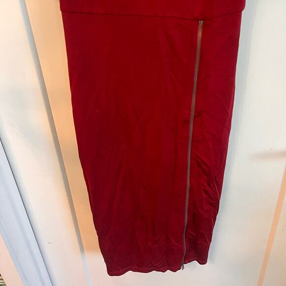 Alice + Olivia Inka Mock Neck Zip Midi Dress Size 6 - Picture 6 of 12